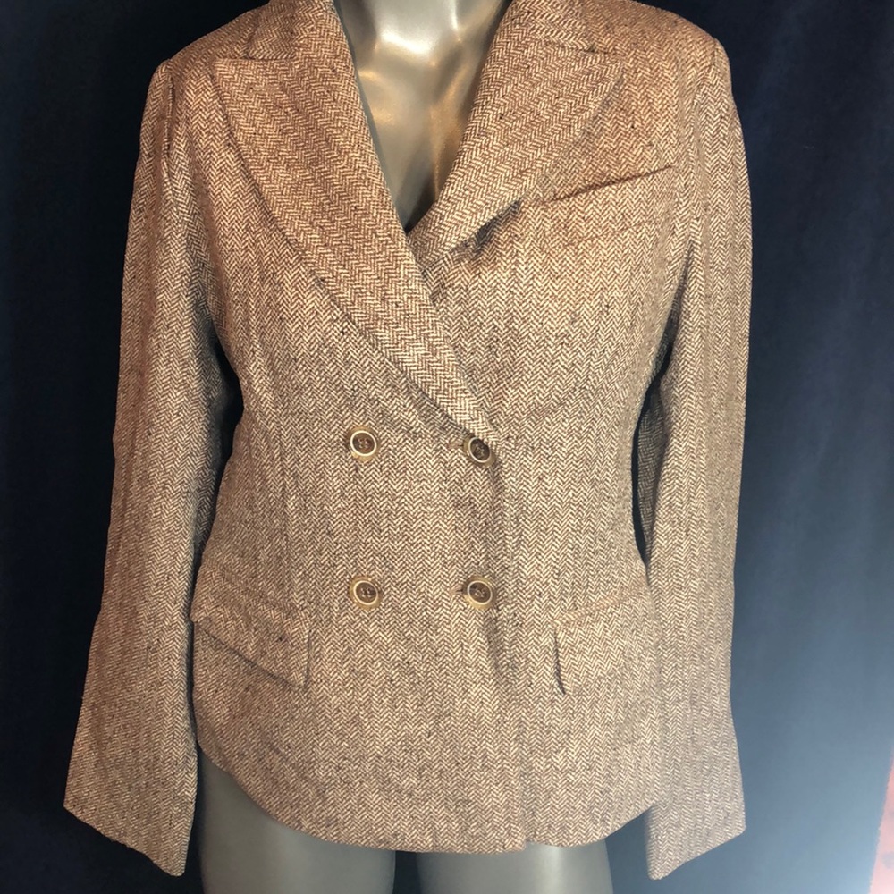 Talbots Herringbone tweed jacket women’s